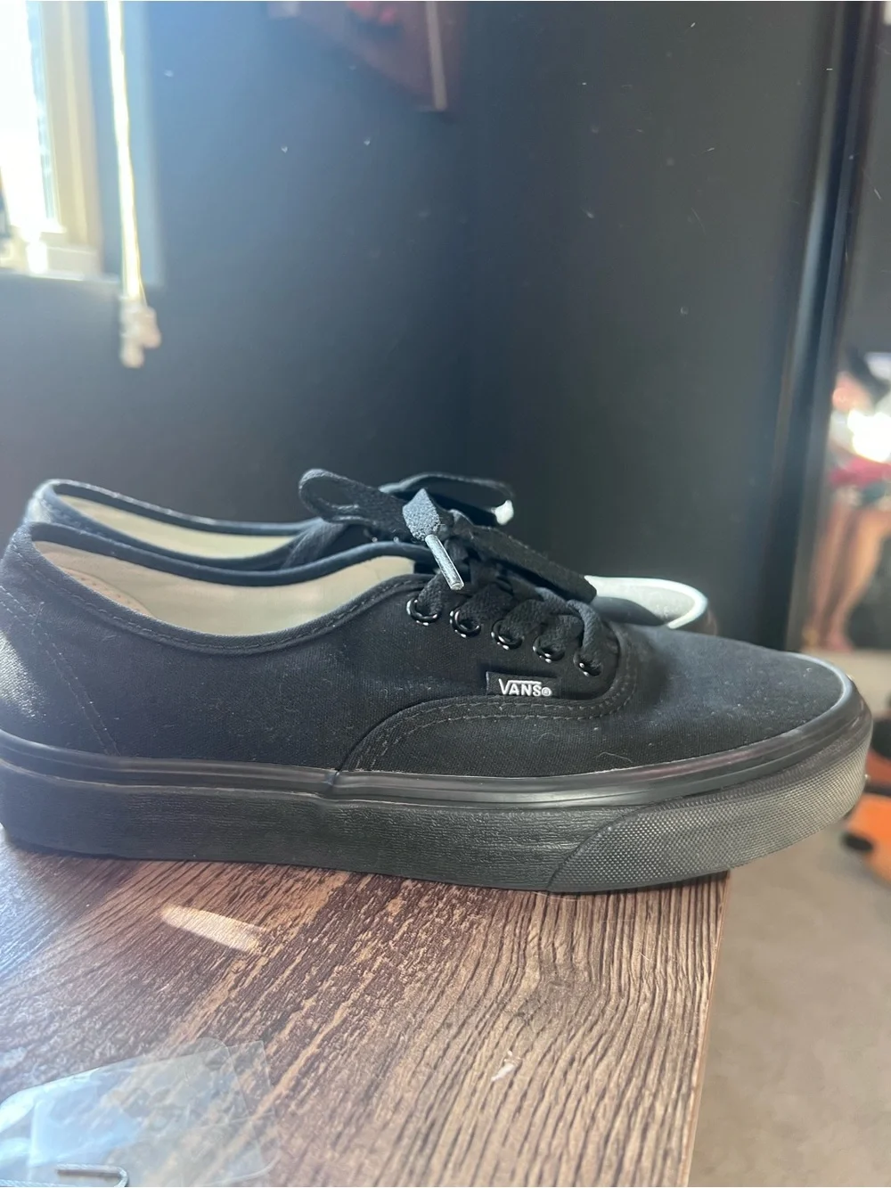 Blackout Lace-Up Vans